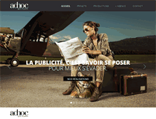 Tablet Screenshot of agenceadhoc.com